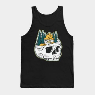 CAMPING SKULL MONTAIN Tank Top